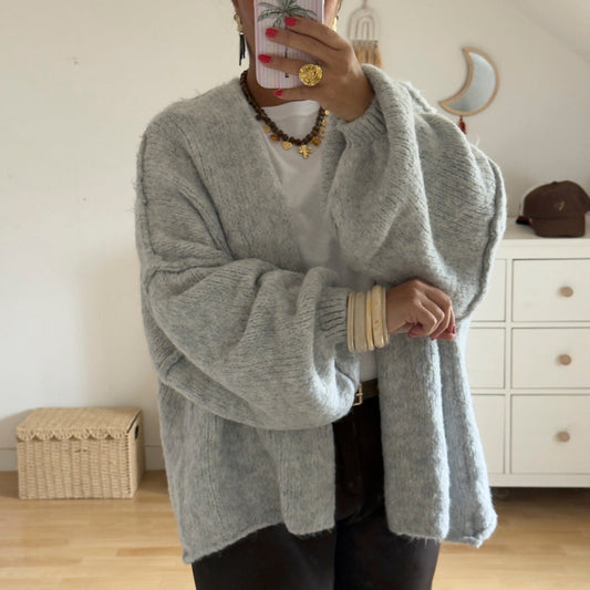 Gilet Doux – Confort & Élégance Naturelle - Gris