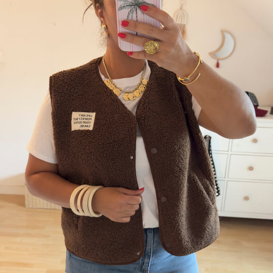 Gilet Moumoute Marron