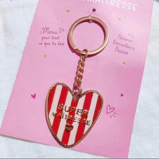 Porte-clés « Super Maîtresse »