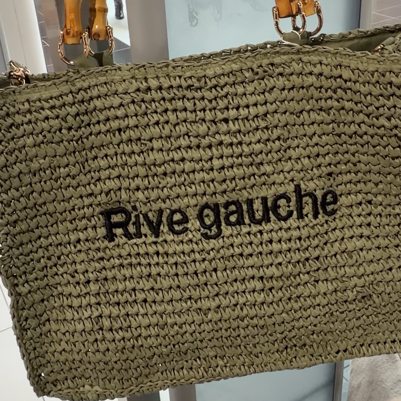 Cabas Rive Gauche kaki– Matière vegan