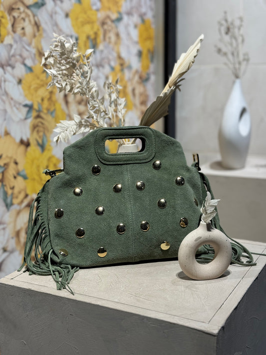 Sac en cuir clouté Amende– Fabrication italienne