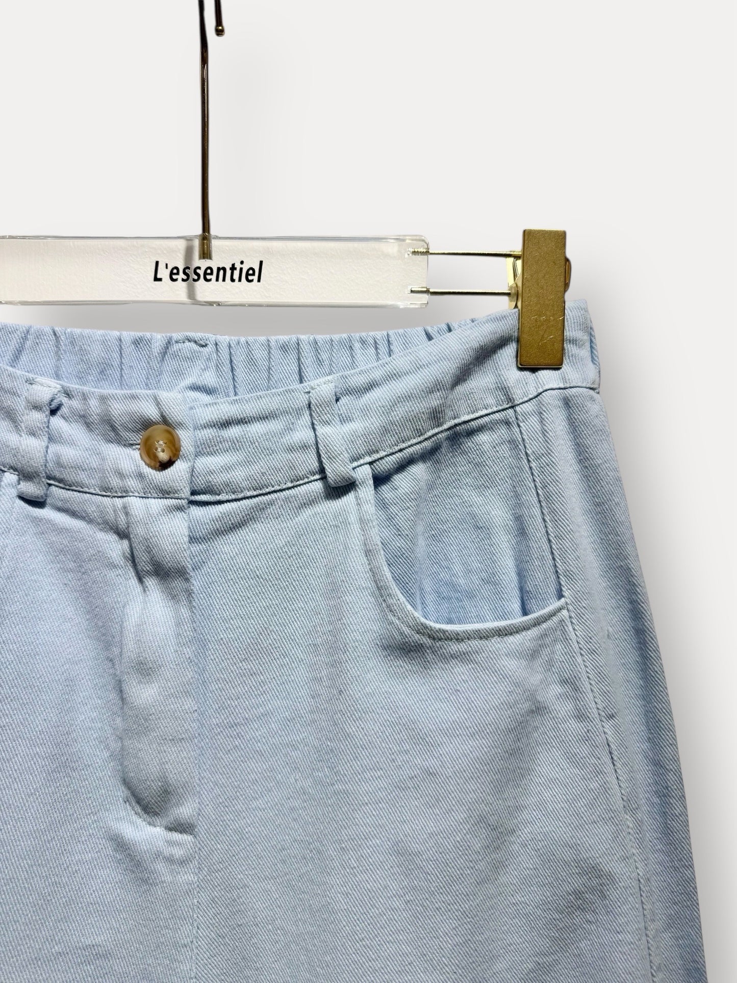 Jean Barrel Bleu Ciel – 100% Coton