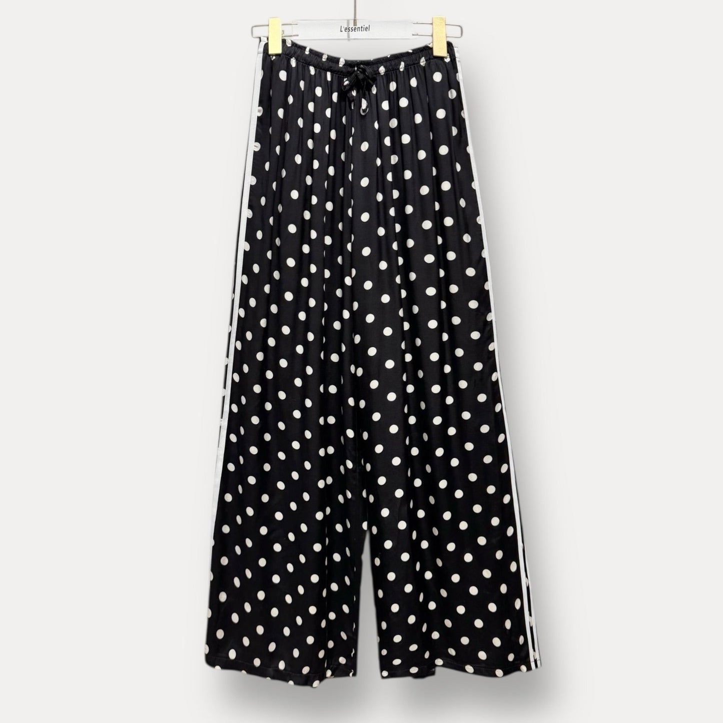 Pantalon fluide à pois