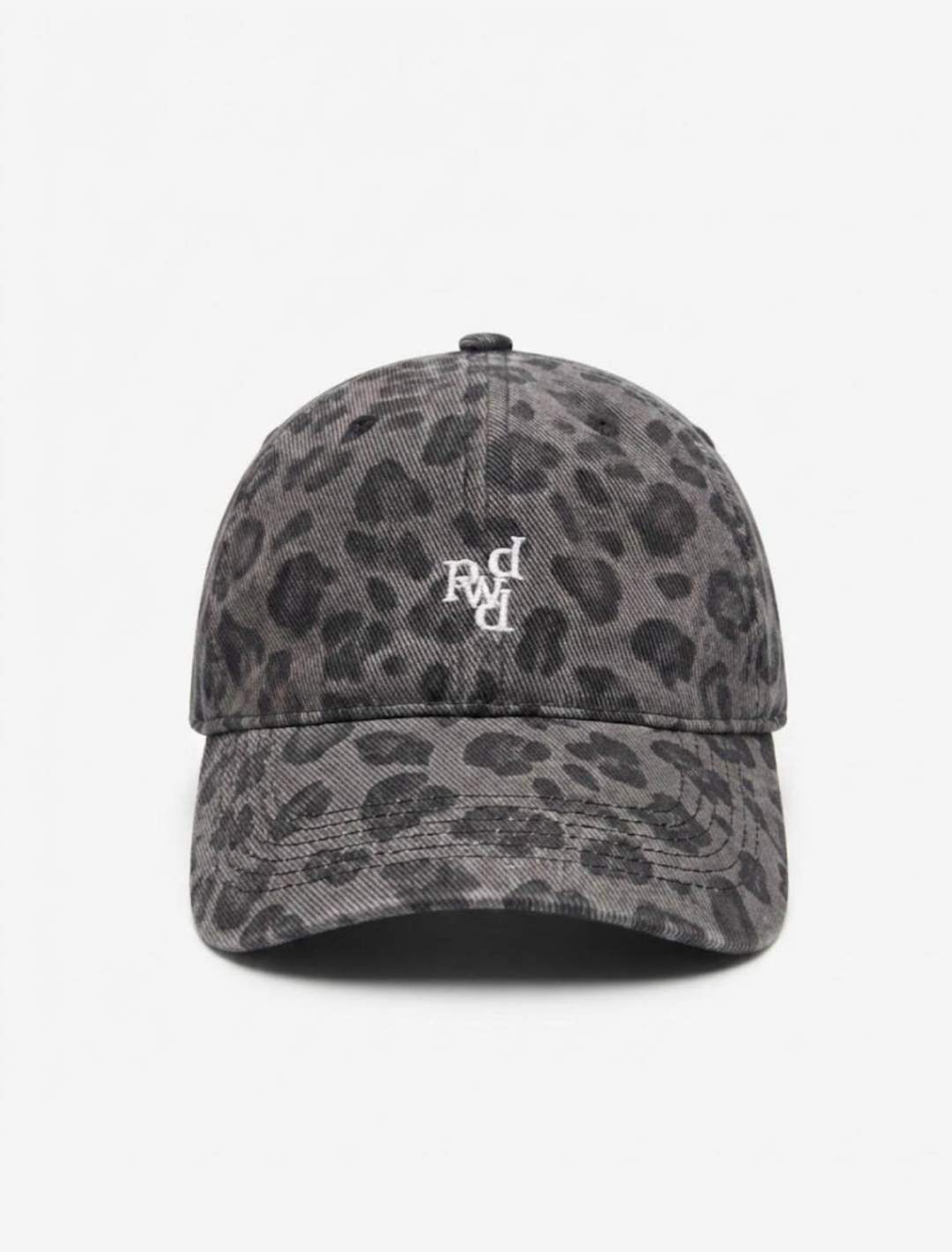 Casquette léopard grise en coton