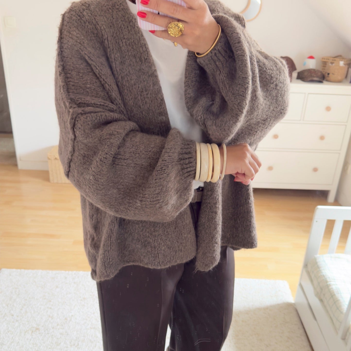 Gilet Doux – Confort & Élégance Naturelle - Taupe