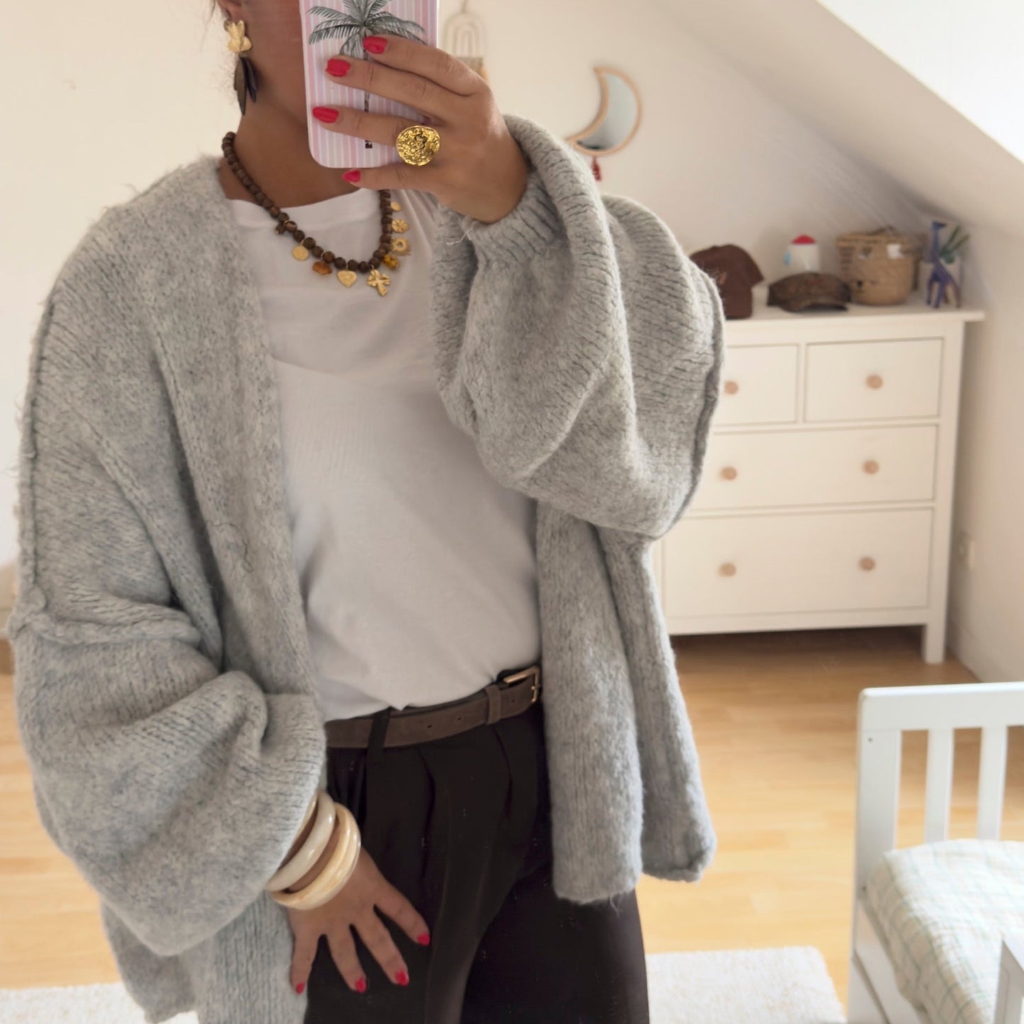 Gilet Doux – Confort & Élégance Naturelle - Gris