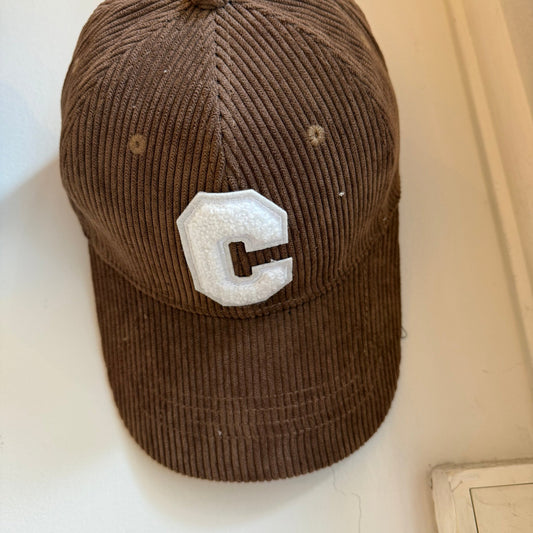 Casquette Côtelée Marron