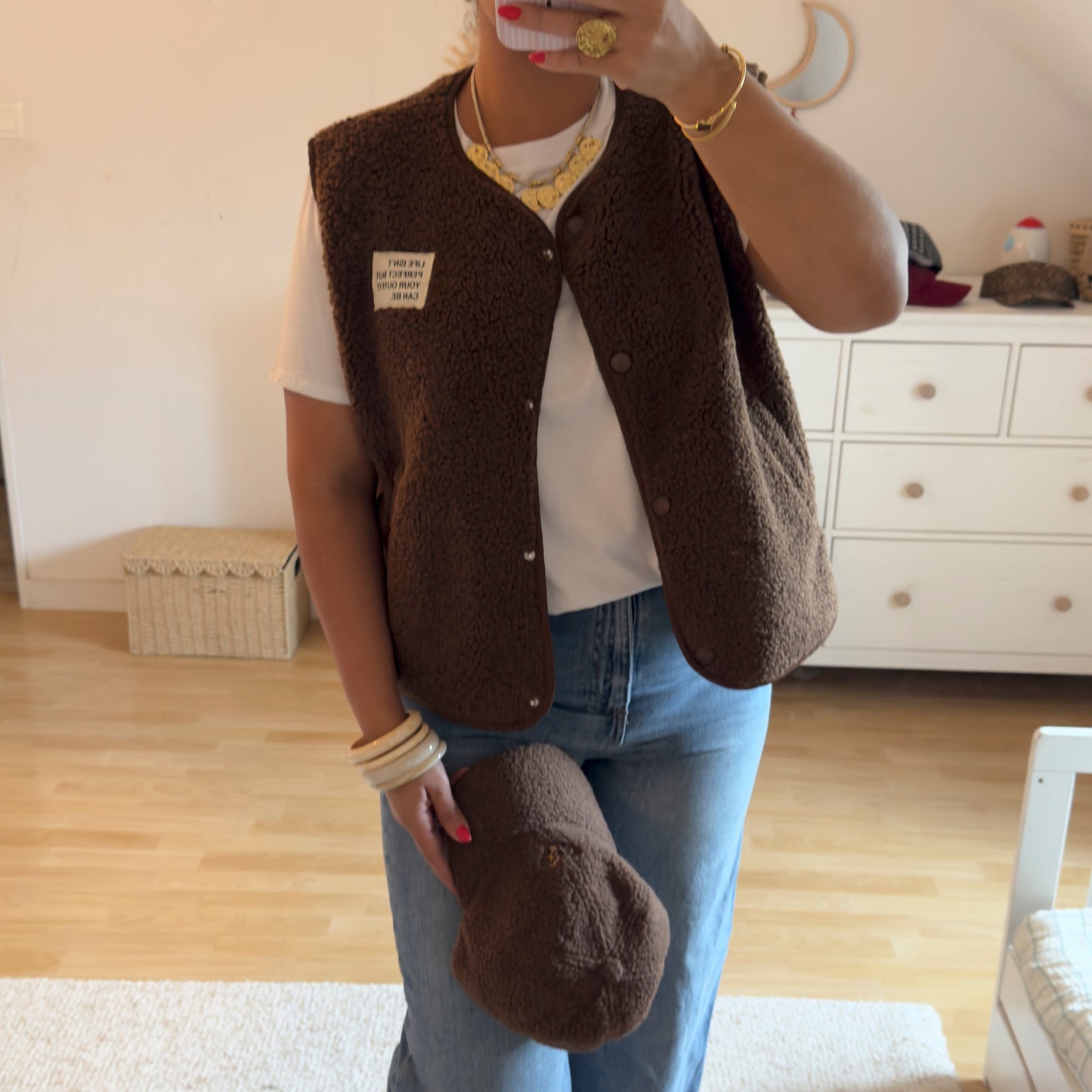 Gilet Moumoute Marron