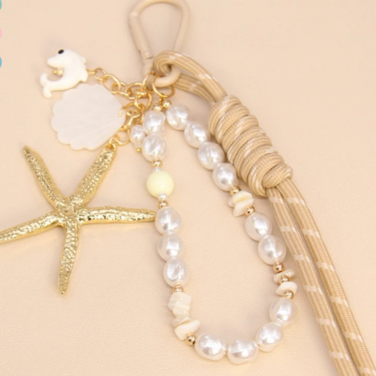 GRIGRI DE SAC "ETOILE MER" Beige