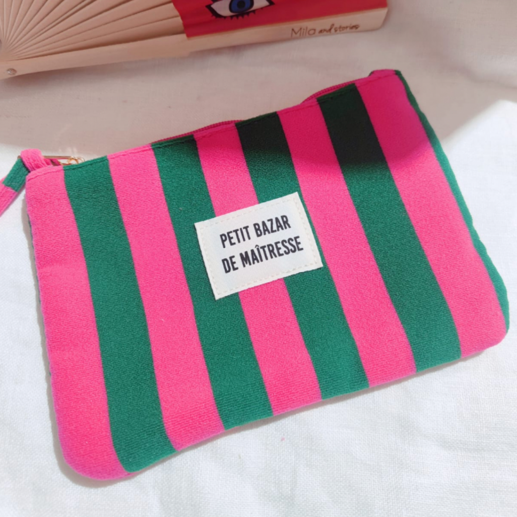 Pochette Rayée "Petit Bazar de Maîtresse"