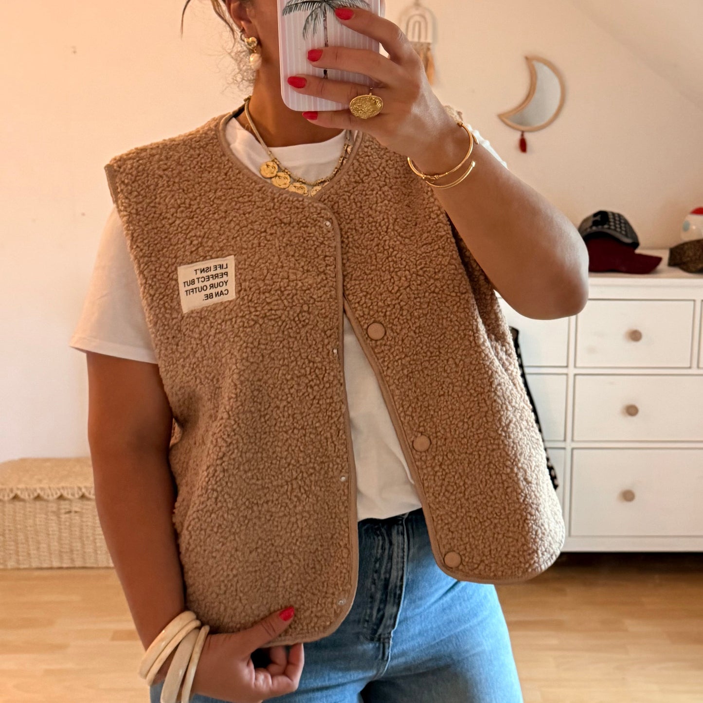 Gilet Moumoute Beige