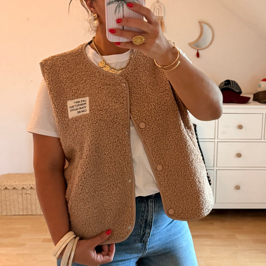 Gilet Moumoute Beige