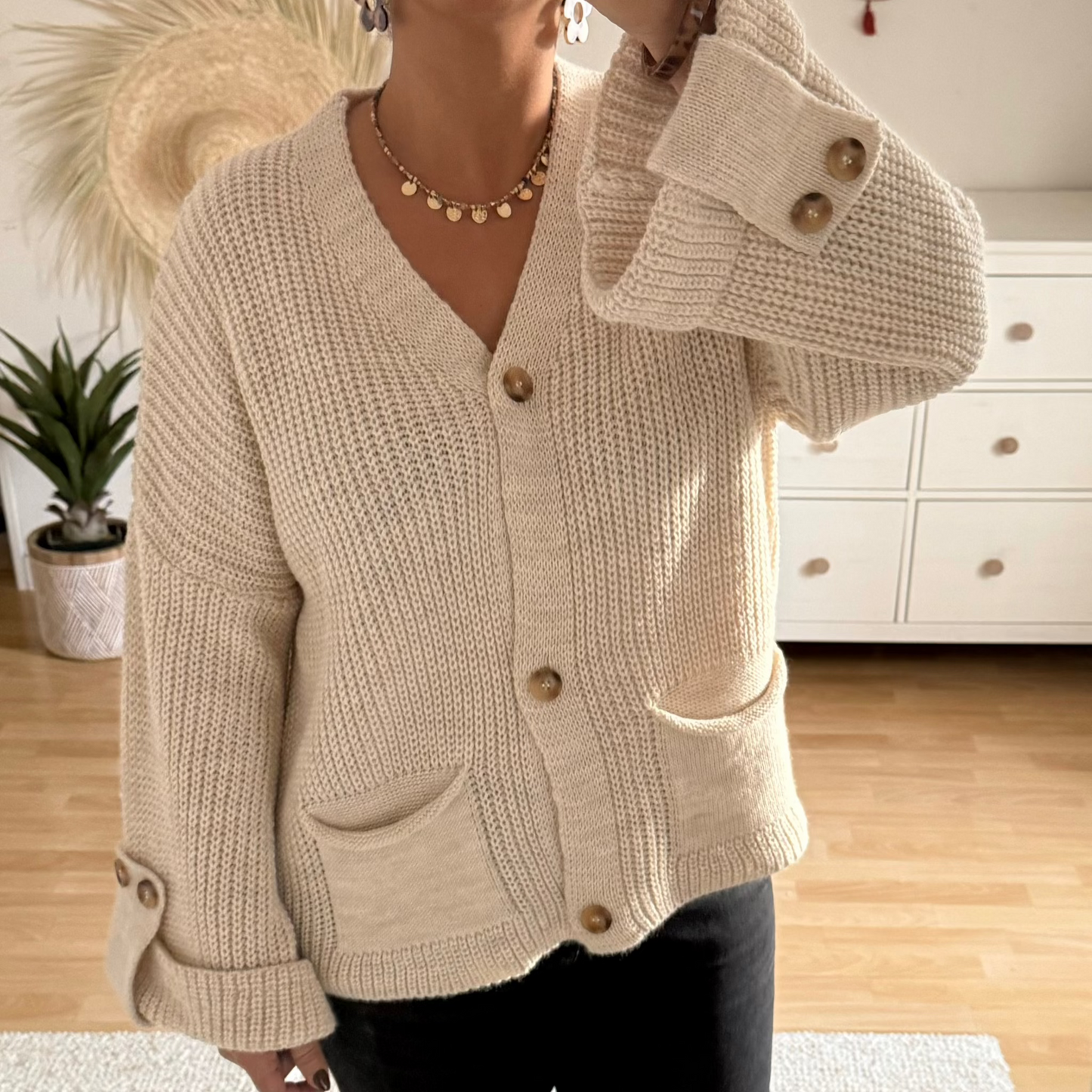 GILET BEIGE