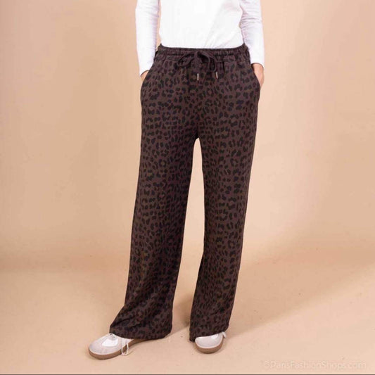 🐆Pantalon léopard fluide en coton