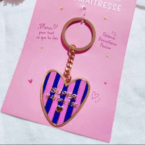 Porte-clés « Super Maîtresse »