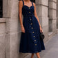 Robe Midi Denim Boutonnée