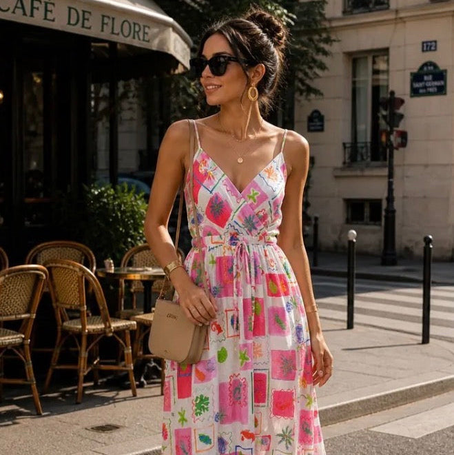 Robe Longue Imprimée Bohème