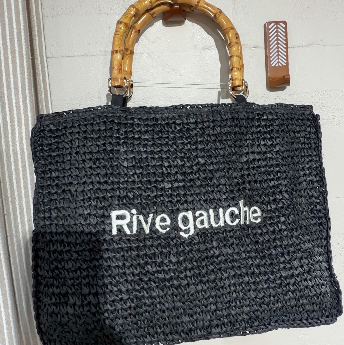 Cabas Rive Gauche Noir – Matière vegan