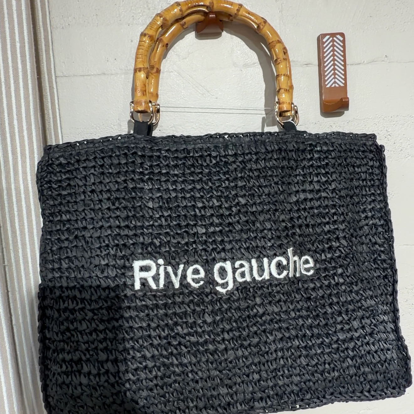 Cabas Rive Gauche Noir – Matière vegan