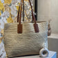 👜  Sac cabas raphia garni