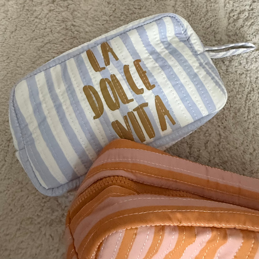 Trousse de toilette réversible "Dolce vita "