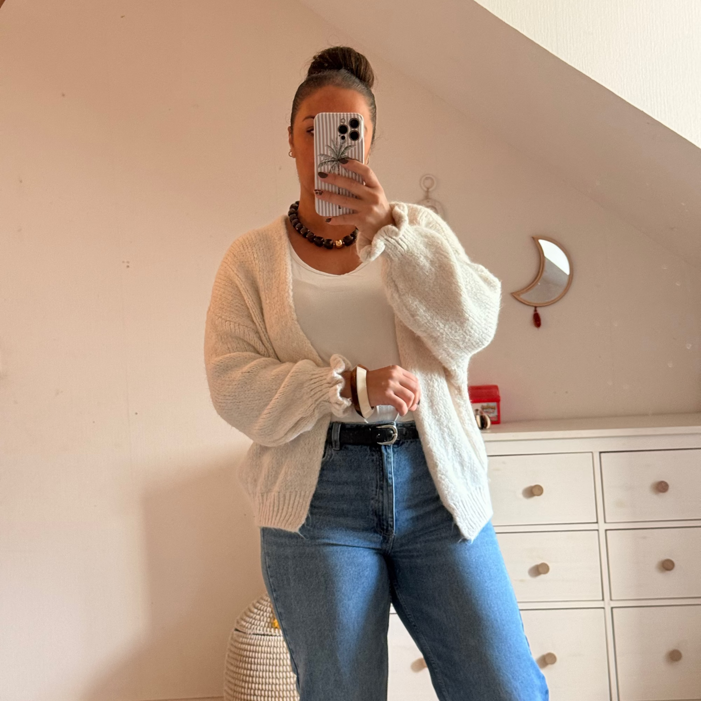 🧶 Gilet Beige– Style Confort & Élégance