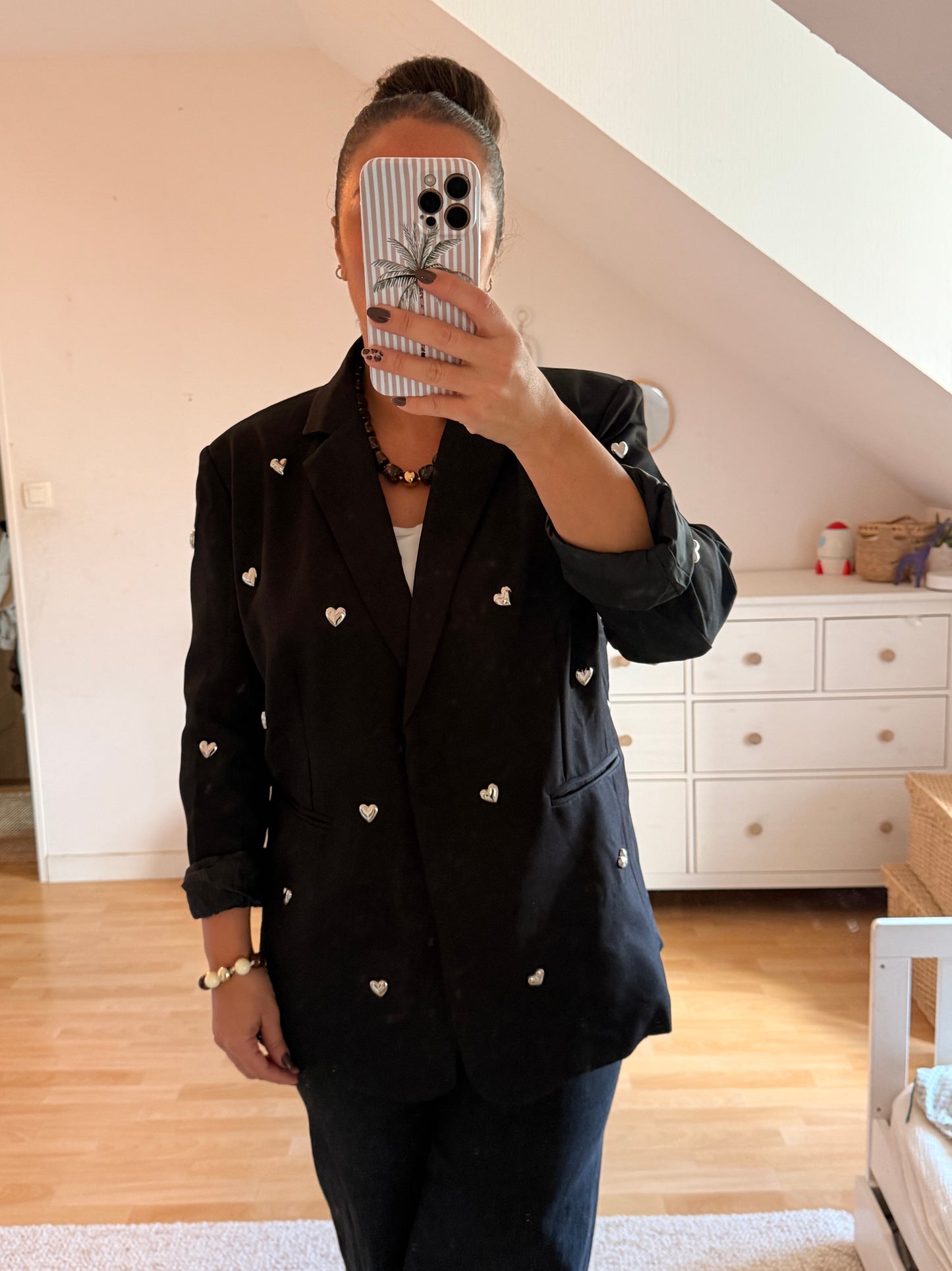 Blazer Noir « Cœur »