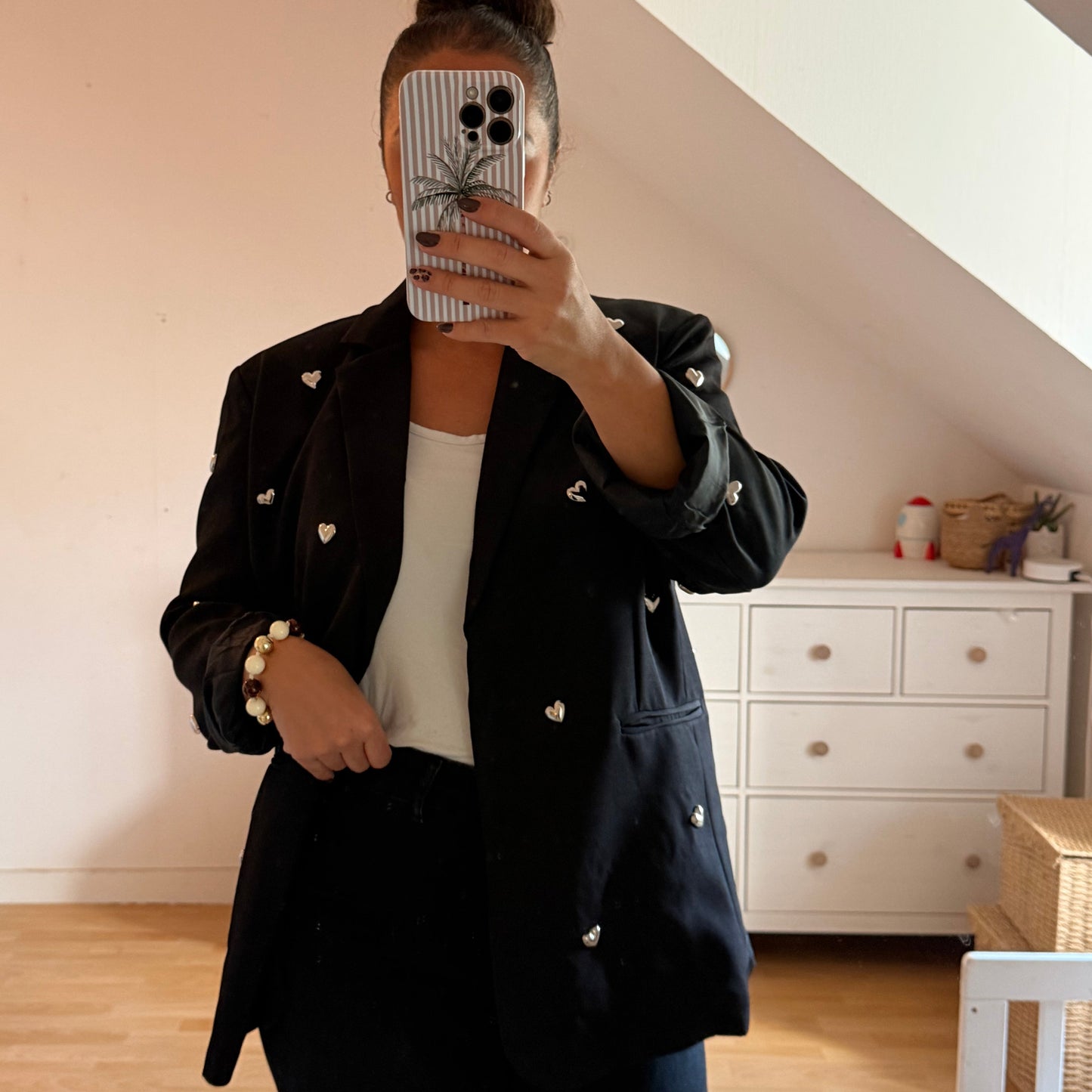 Blazer Noir « Cœur »