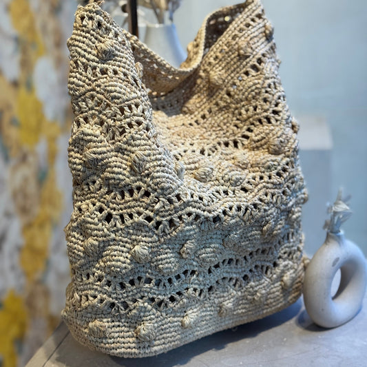 👜 Sac 100% raphia crochet