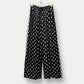 Pantalon fluide à pois