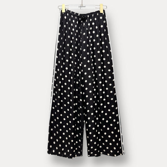 Pantalon fluide à pois