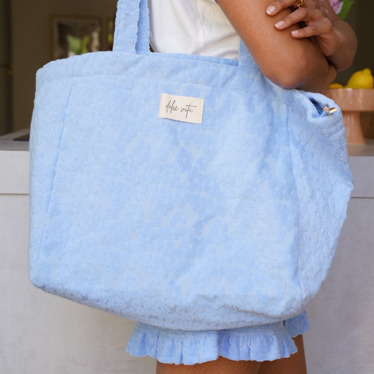 Sac Cabas Dolce Vita – Éponge Bleu