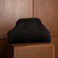Sac Pochette Texturé Noir