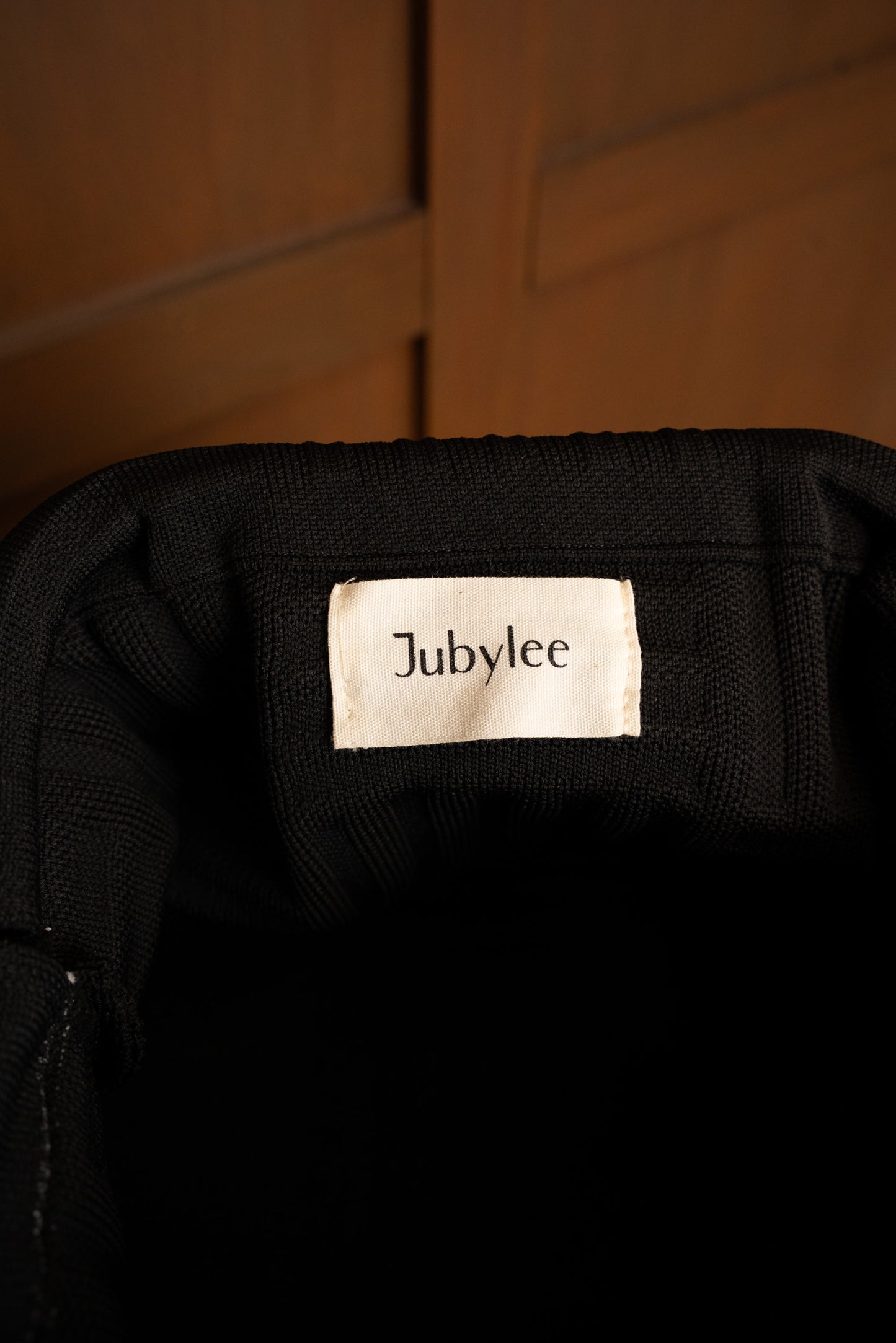 Sac Pochette Texturé Noir