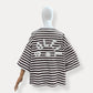 T-shirt Marinière "Soleil" – Coupe Oversize Choco