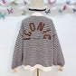 Pull marinière oversiz"ICONIC"MARRON