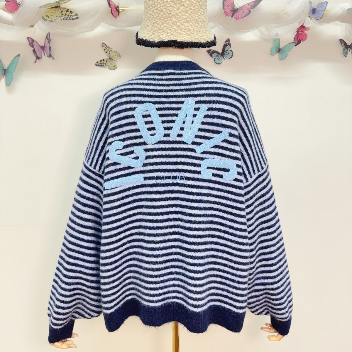 Pull marinière oversiz"ICONIC"BLEU