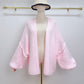 Gilet oversize rose poudré