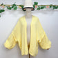 Gilet oversize rose jaune