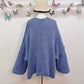 Gilet oversize bleu jean