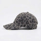 Casquette léopard grise en coton