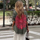 Veste chemise  kaki en coton à broderie dos