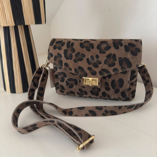 SAC LEOPARD EN CUIR