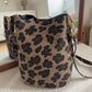 SAC SCEAU LEOPARD EN CUIR