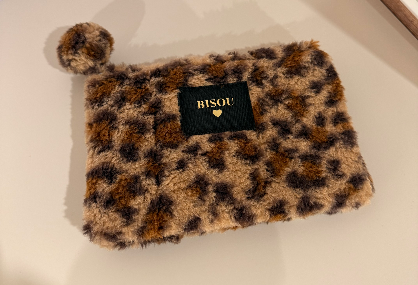 💕 Pochette Bisou Léopard Beige