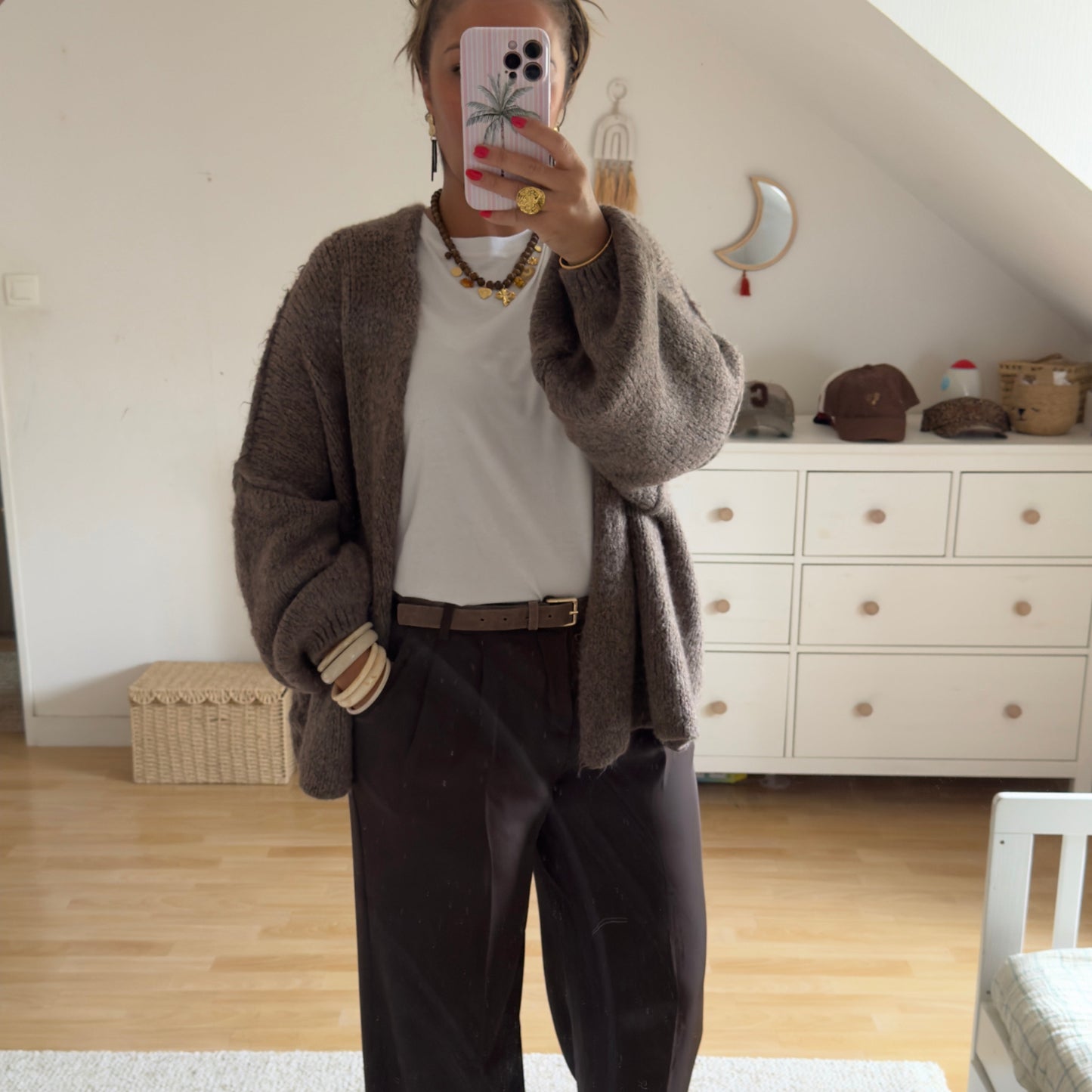 Gilet Doux – Confort & Élégance Naturelle - Taupe